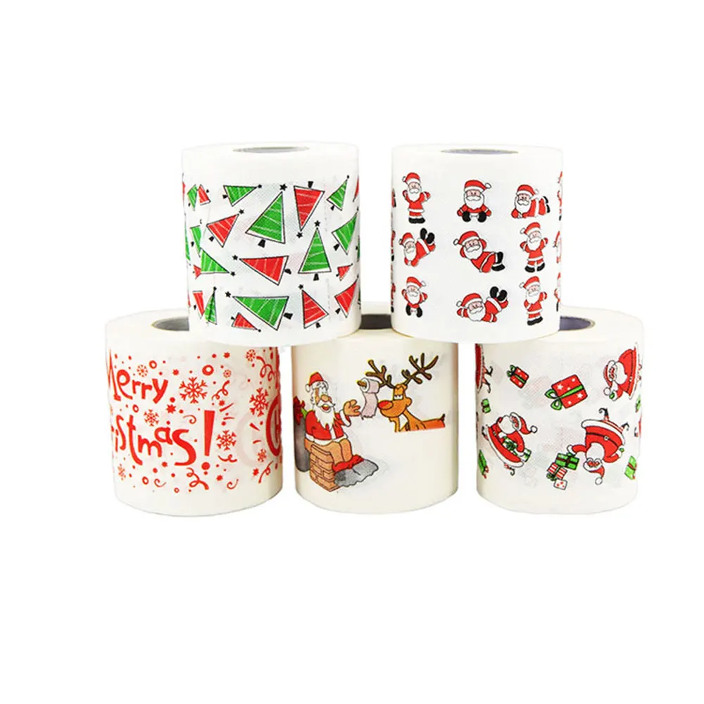 Colored Printing Santa Elk Chimney Print Toilet Paper Colored Roll Paper Creative Christmas Tissue Paper Christmas Napkin
Colored Printing Santa Elk Chimney Print Toilet Paper Colored Roll Paper Creative Christmas Tissue Paper Christmas Napkin