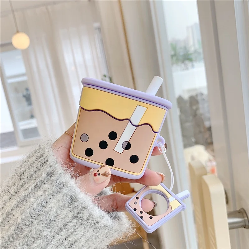 Cute Boba Earphone Case For Airpods pro Kawaii Silicone Wireless earbuds Protective Cover Accessories Keychain
Cute Boba Earphone Case For Airpods pro Kawaii Silicone Wireless earbuds Protective Cover Accessories Keychain