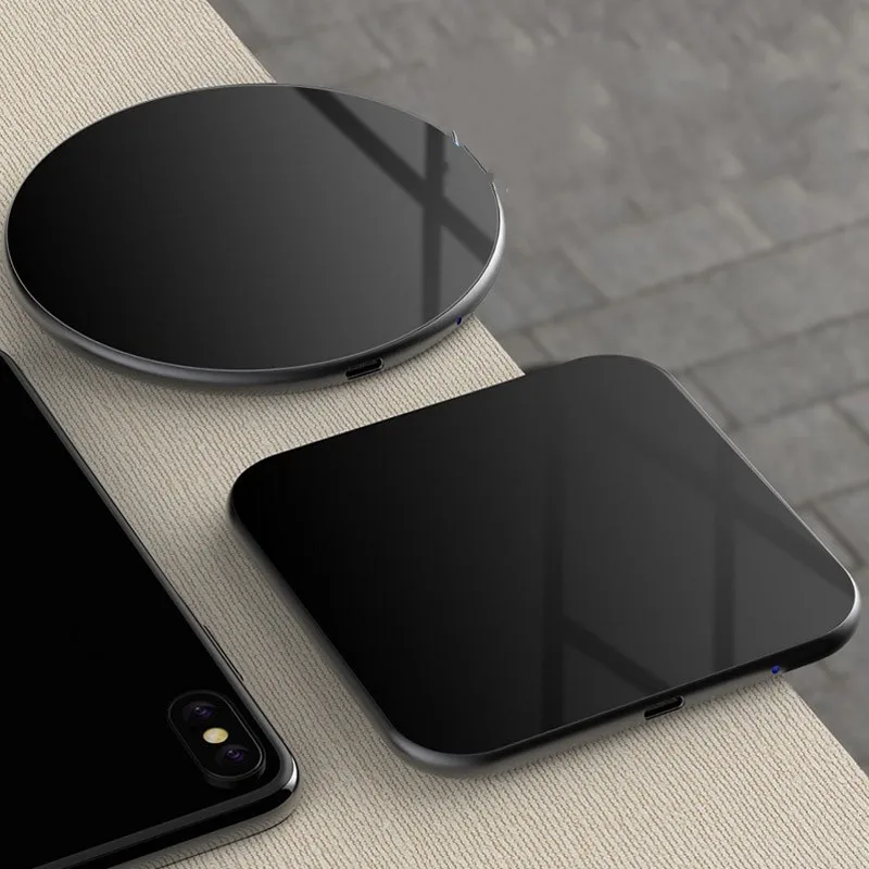 Luxury Tempered Glass mirror 10W Qi Wireless Charger Pad LED Light Fast Charging Wireless Charger for iphone Xs Max X 8 Plus
Luxury Tempered Glass mirror 10W Qi Wireless Charger Pad LED Light Fast Charging Wireless Charger for iphone Xs Max X 8 Plus