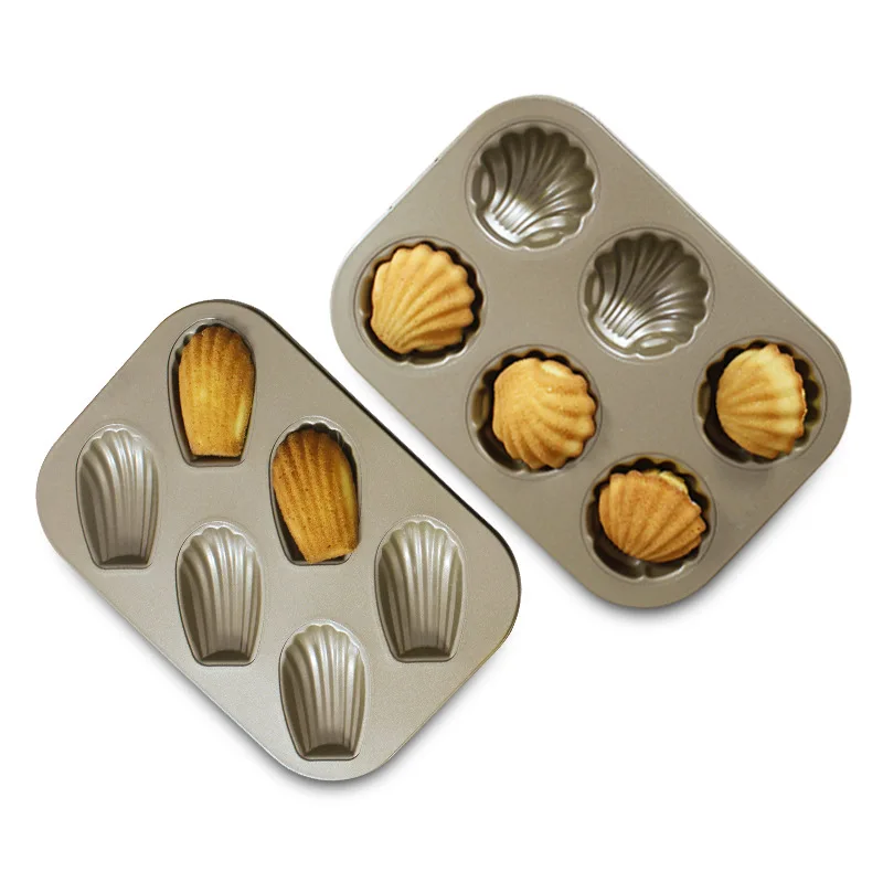 Carbon Steel 6 Hole Madeleine Banana/shell Cake Mold Baking Mould Pan Non-stick For Making French Madeleine Cake, Brown
Carbon Steel 6 Hole Madeleine Banana/shell Cake Mold Baking Mould Pan Non-stick For Making French Madeleine Cake, Brown