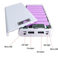8x18650 Universal 5V Dual USB 18650 Power Bank Battery Box Mobile Phone Charger DIY Shell Case
8x18650 Universal 5V Dual USB 18650 Power Bank Battery Box Mobile Phone Charger DIY Shell Case