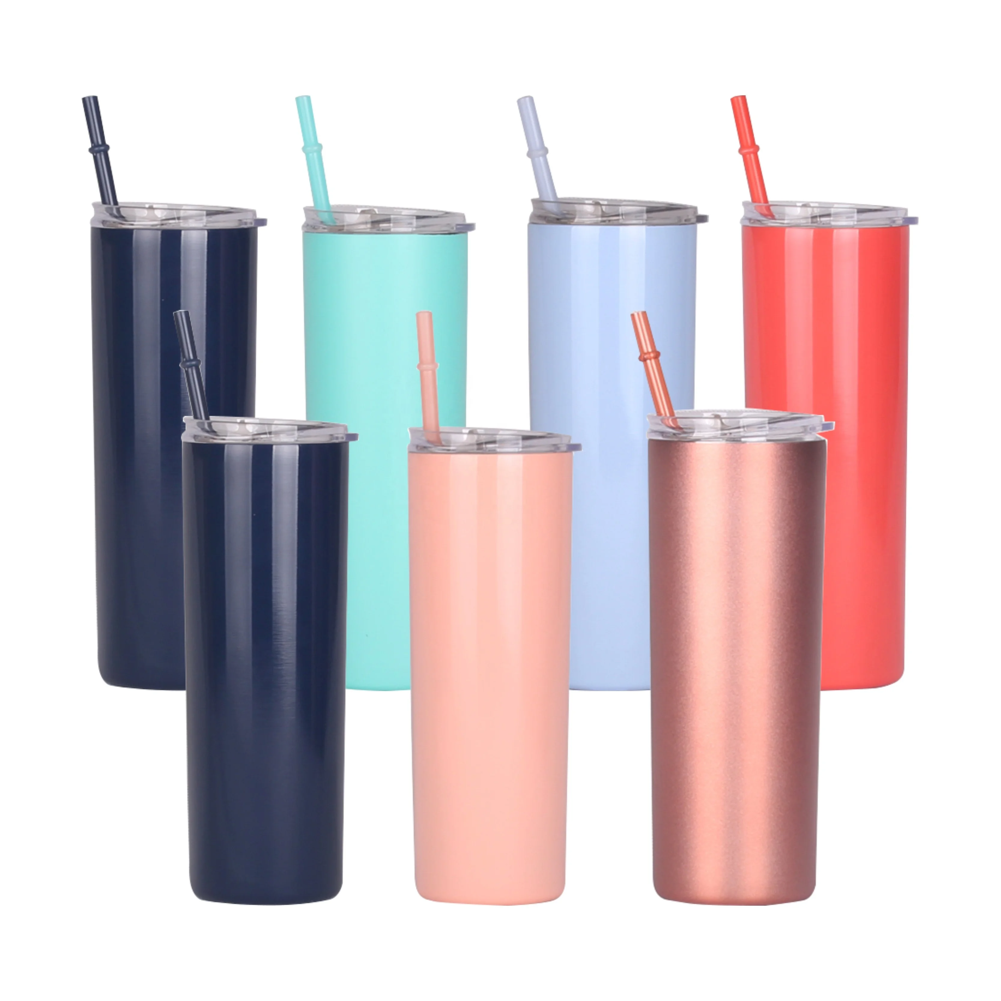 Wholesale Insulated blank skinny tumbler double wall 20oz skinny stainless steel tumbler with straw, Customized color
Wholesale Insulated blank skinny tumbler double wall 20oz skinny stainless steel tumbler with straw, Customized color