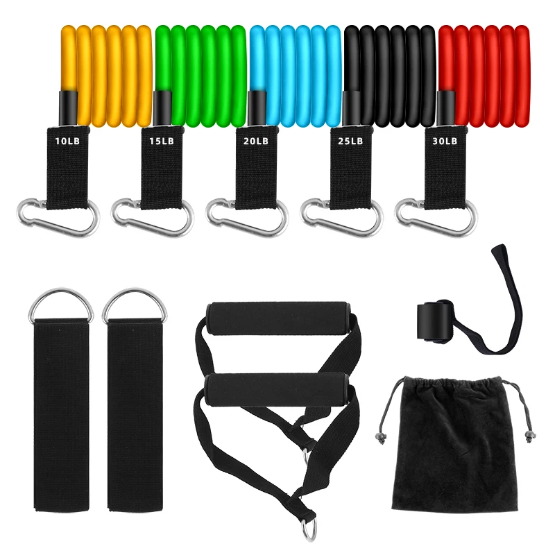 Elastic Rope Vivanstar ST1415 Custom Logo 11pcs Long Non Slip Tensile Rope Resistance Bands Set, Customized
Elastic Rope Vivanstar ST1415 Custom Logo 11pcs Long Non Slip Tensile Rope Resistance Bands Set, Customized