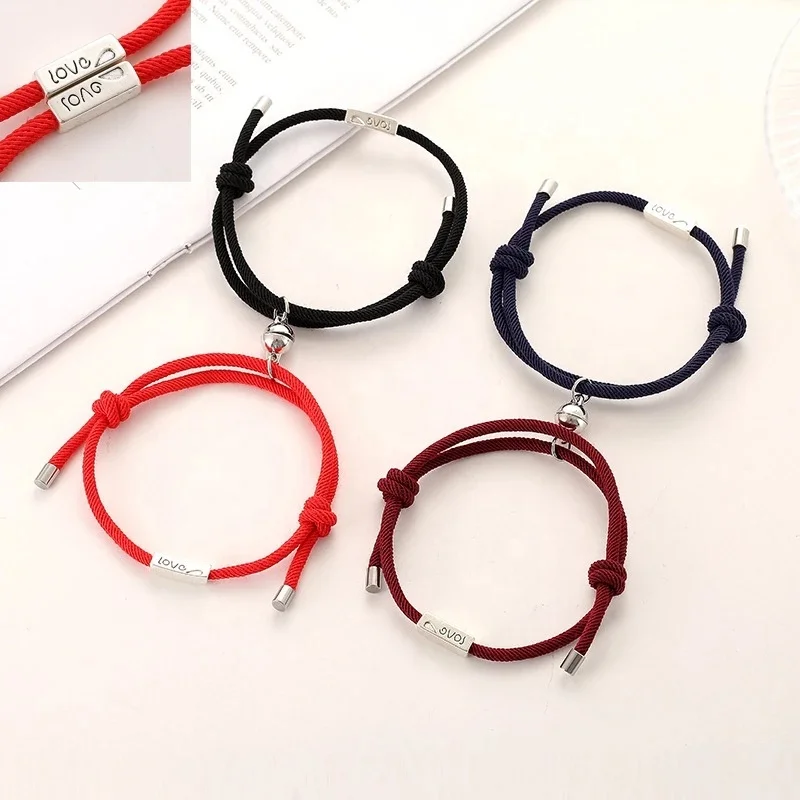 Valentine's Day Matching Bracelets Lover Heart Magnetic Knitted Bracelet Sets Couple Relationship Evidence Of Love Jewelry, Customized color
Valentine's Day Matching Bracelets Lover Heart Magnetic Knitted Bracelet Sets Couple Relationship Evidence Of Love Jewelry, Customized color