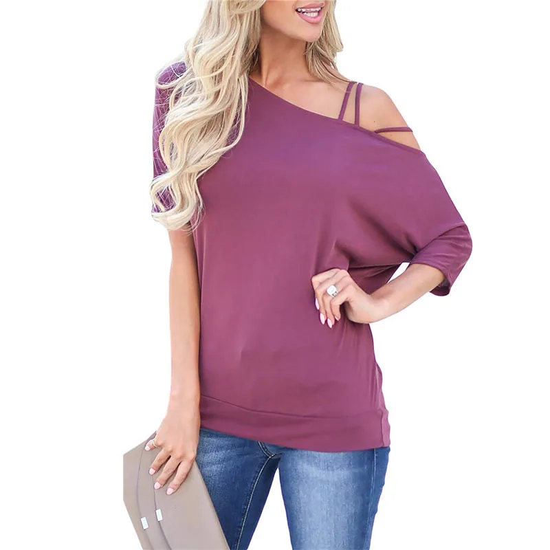 2020 Fashion Wholesale New Women Plain One-Shoulder T Shirt Ladies Summer Batwing Sleeve Blouse
2020 Fashion Wholesale New Women Plain One-Shoulder T Shirt Ladies Summer Batwing Sleeve Blouse