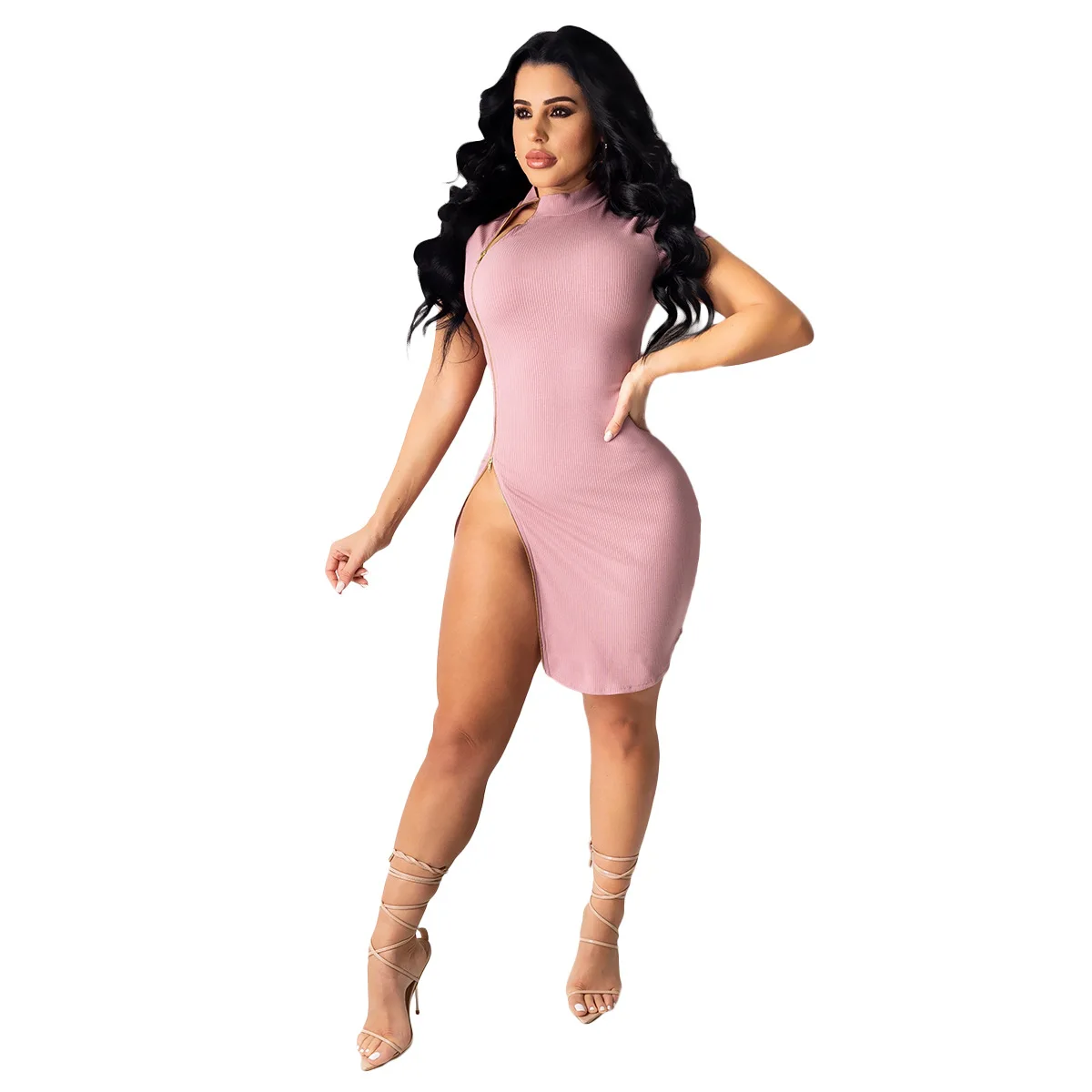 Wholesale Good Quality Summer Sexy Solid Short Sleeve Elegant Women's Evening Dresses With Zippers
Wholesale Good Quality Summer Sexy Solid Short Sleeve Elegant Women's Evening Dresses With Zippers