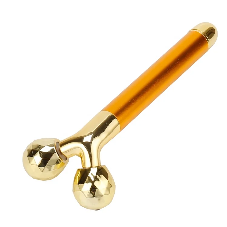 Massage Roller Face 3d Massager Golden Facial Vibrating Golden 24k Energy Beauty Bar, Gold/silver
Massage Roller Face 3d Massager Golden Facial Vibrating Golden 24k Energy Beauty Bar, Gold/silver