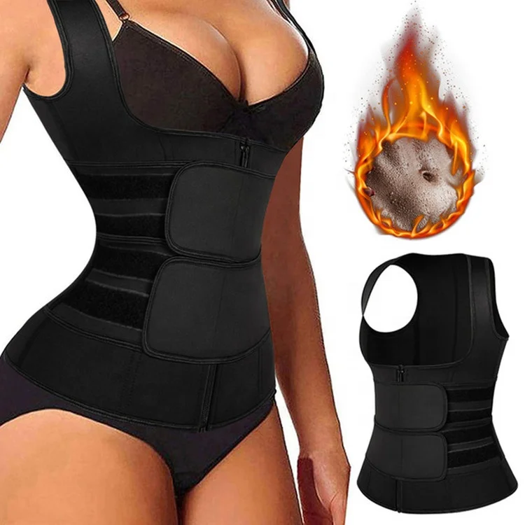 Wholesale Women Push Up Breast Double Belt Neoprene Sweat Trimmer Slimming Singlet Body Shaper Waist Trainer Vest, Black
Wholesale Women Push Up Breast Double Belt Neoprene Sweat Trimmer Slimming Singlet Body Shaper Waist Trainer Vest, Black