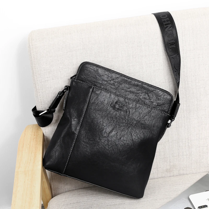 High quality men shoulder bag fashion retro casual cross-body bag PU leather backpack work shopping messenger bag, Black
High quality men shoulder bag fashion retro casual cross-body bag PU leather backpack work shopping messenger bag, Black