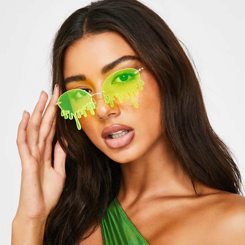 2021 Luxury Custom Trendy Prom Sun Glasses funny cute metal Rimless vintage Water Drip Drop Tear sunglasses
2021 Luxury Custom Trendy Prom Sun Glasses funny cute metal Rimless vintage Water Drip Drop Tear sunglasses