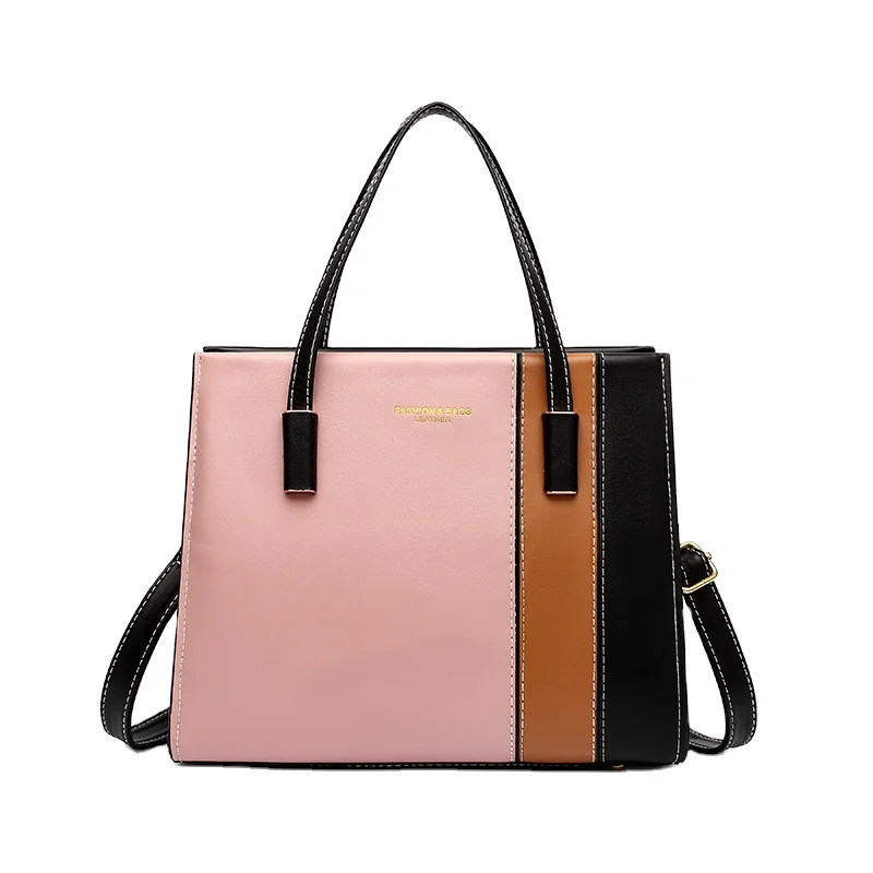 Wholesale Price Scratch Resistant Soft Retro Collision Fashion Stitching Ladies Handbag, Black
Wholesale Price Scratch Resistant Soft Retro Collision Fashion Stitching Ladies Handbag, Black