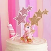 Birthday party unicorn cut animal birthday candles decoration cake unicorn birthday