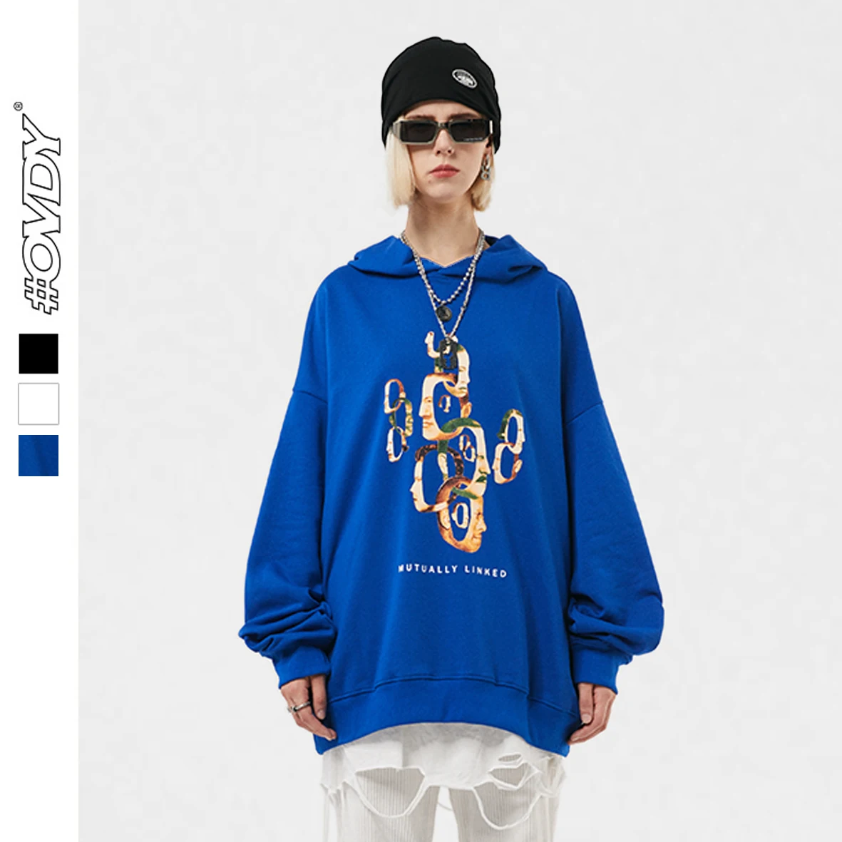 Winter Fashion Street Wear Unisex Custom Heavy Weight 100% Cotton Knit Blue Hoodie Loose Oversized Fashion Korean With 3 Colors
Winter Fashion Street Wear Unisex Custom Heavy Weight 100% Cotton Knit Blue Hoodie Loose Oversized Fashion Korean With 3 Colors