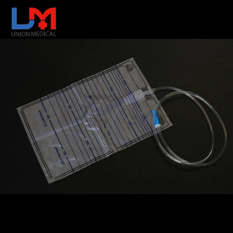 Customized professional emptying urinary drainage bag without outlet