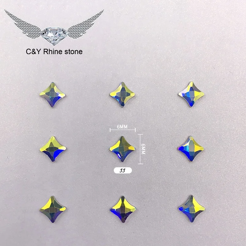 Crystal AB 6MM Square Twist Shape Shaped Flatback Flat Back Rhinestone Rhinestones Nail Art
Crystal AB 6MM Square Twist Shape Shaped Flatback Flat Back Rhinestone Rhinestones Nail Art