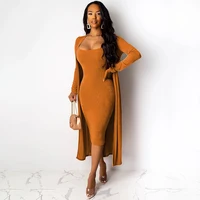Outfits Women Two Pieces 2019 Fall Winter Sleeveless Solid 2 piece Bodycon Velvet Dress With Long Coat
Outfits Women Two Pieces 2019 Fall Winter Sleeveless Solid 2 piece Bodycon Velvet Dress With Long Coat