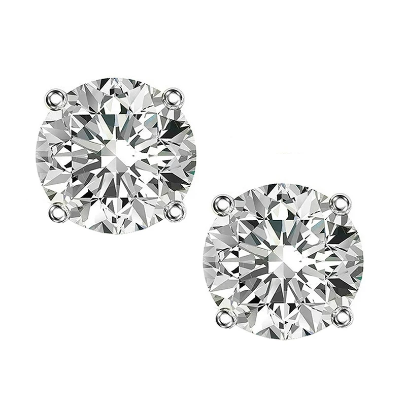Exquisite Cute Romantic Cubic Zirconia Stud Earrings For Women 925 Sterling Silver Jewelry Round Cut
Exquisite Cute Romantic Cubic Zirconia Stud Earrings For Women 925 Sterling Silver Jewelry Round Cut