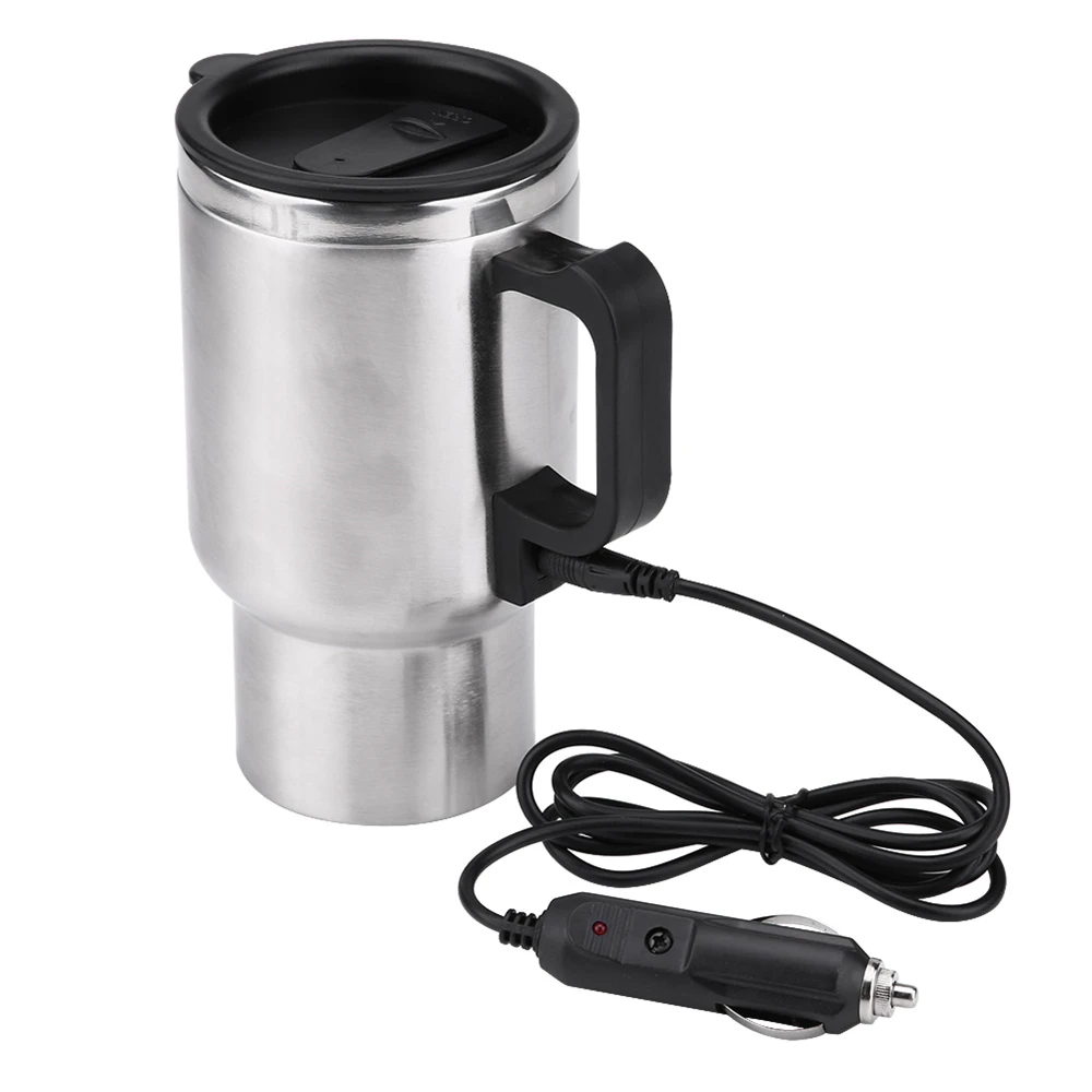 Travel coffee cup 12V Electric Heating mug stainless Steel Insulation Car Cup Charge Heat Mug, Silver 
Travel coffee cup 12V Electric Heating mug stainless Steel Insulation Car Cup Charge Heat Mug, Silver