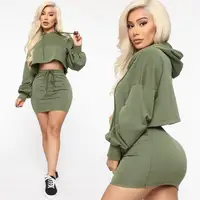 New Fashion Polyester adult Sexy Fashion Solid Bandage Hip skirt Long Sleeve Hooded Two-Piece Dress
New Fashion Polyester adult Sexy Fashion Solid Bandage Hip skirt Long Sleeve Hooded Two-Piece Dress