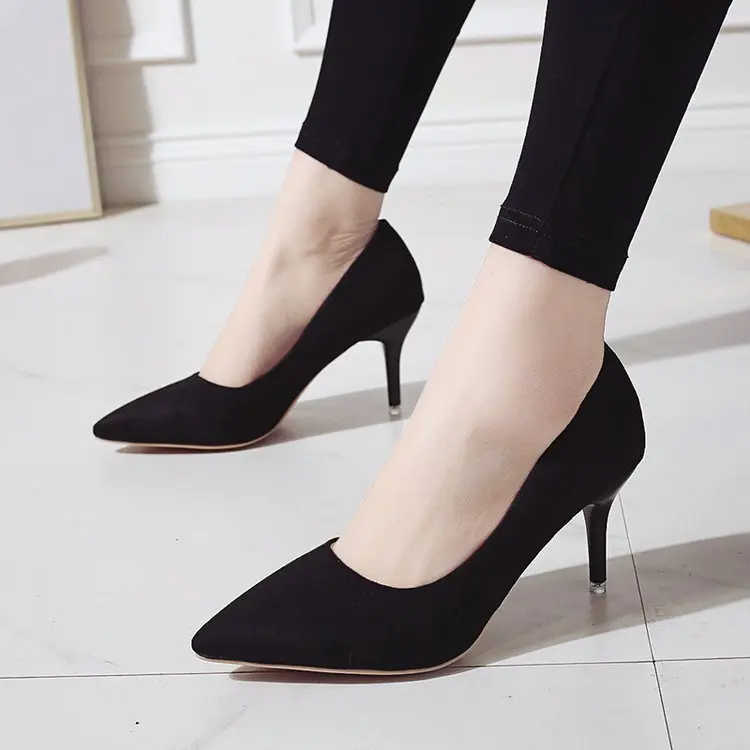 2021 new female high heels suede large size professional shoes pointed toe stiletto high heels
2021 new female high heels suede large size professional shoes pointed toe stiletto high heels