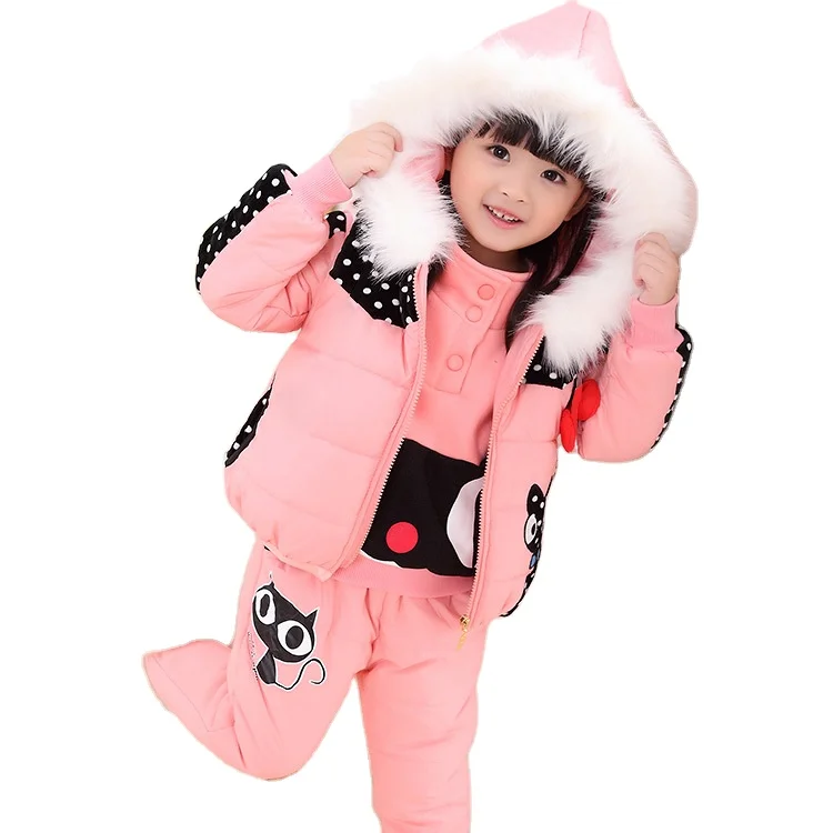 2021 New Girls Winter Clothing Set Foreign Style Children'S Sweatshirt Three Sets With Plush And Thick Warm Baby Autumn Winter, Pink, rose red 
2021 New Girls Winter Clothing Set Foreign Style Children'S Sweatshirt Three Sets With Plush And Thick Warm Baby Autumn Winter, Pink, rose red