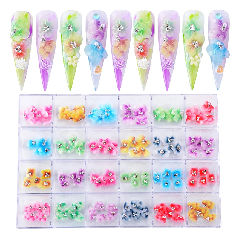 Nail Accessories Handmade Embossed 3D Nail Art Resin Charms Acrylic Flowers For Nails Design, Colorful
Nail Accessories Handmade Embossed 3D Nail Art Resin Charms Acrylic Flowers For Nails Design, Colorful