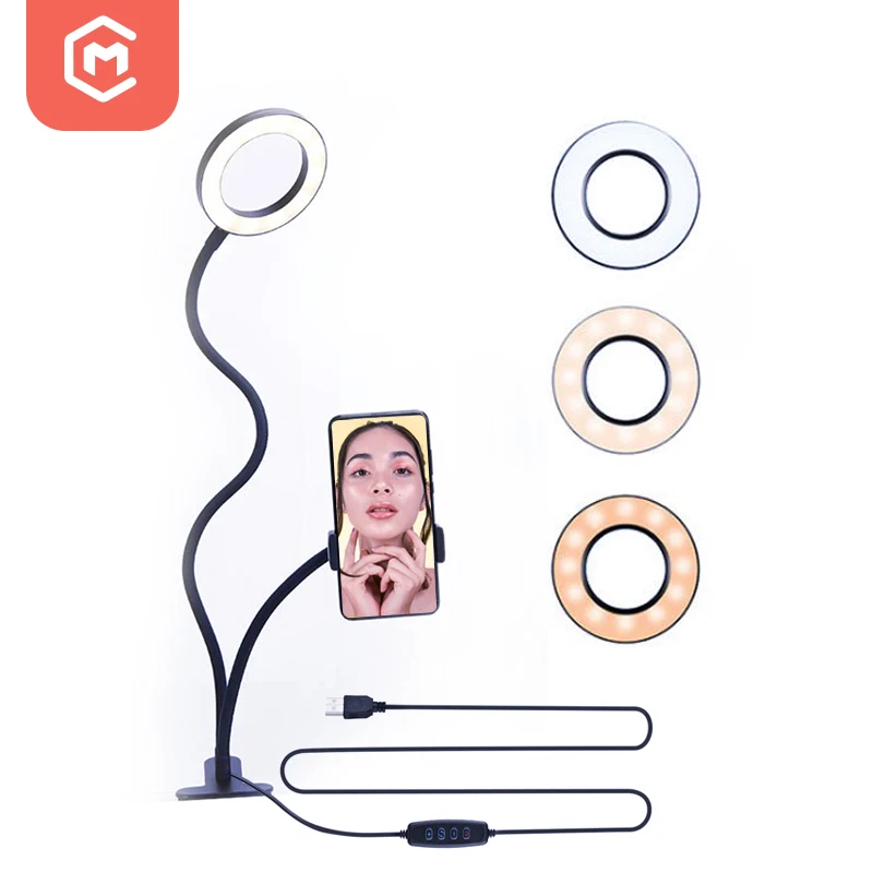 2 in 1 Photo Studio LED Selfie Ring Light Mobile Phone Grip Holder Ring Fill Light For Live Stream
2 in 1 Photo Studio LED Selfie Ring Light Mobile Phone Grip Holder Ring Fill Light For Live Stream