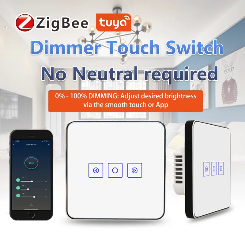 OEM ODM Design App Remote Control Smart home Zigbee Intelligent Dimmer Switch - ANKUX.COM