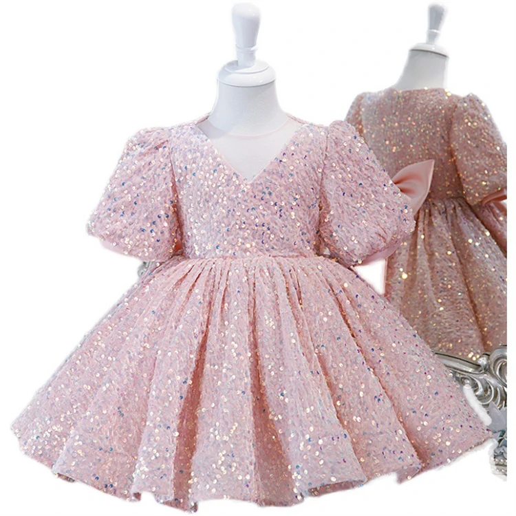 Hot sale girls Wedding V-neck princess dress fashion catwalk piano performance costume
Hot sale girls Wedding V-neck princess dress fashion catwalk piano performance costume