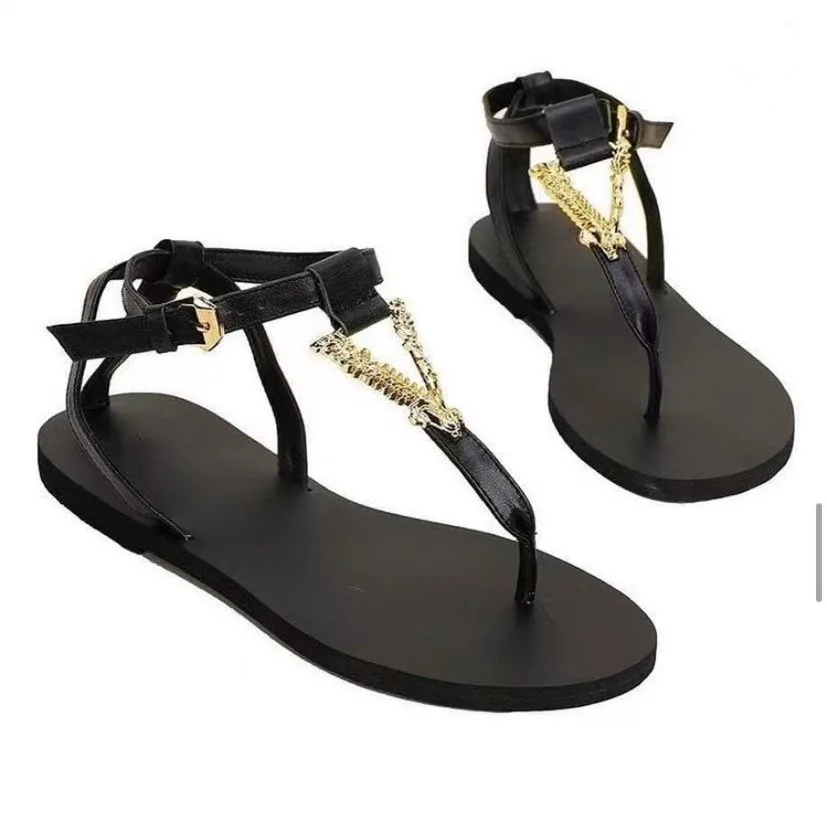 2021 new women's sandals with hardware buckle sexy casual flat flip flops summer outdoor women's sandals, Black red gold
2021 new women's sandals with hardware buckle sexy casual flat flip flops summer outdoor women's sandals, Black red gold