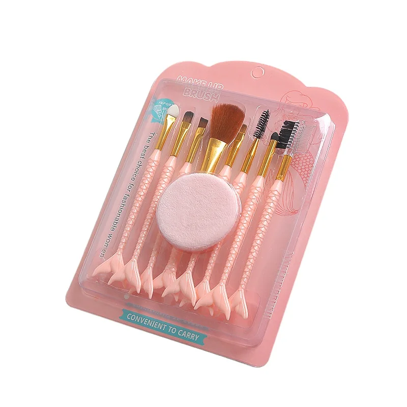 ZNYBEAUTY 8PCS Makeup Brush Set with Mermaid Foam 3 Colors Beauty Accessories Powder Brush Eyebrow Brush Kit
ZNYBEAUTY 8PCS Makeup Brush Set with Mermaid Foam 3 Colors Beauty Accessories Powder Brush Eyebrow Brush Kit