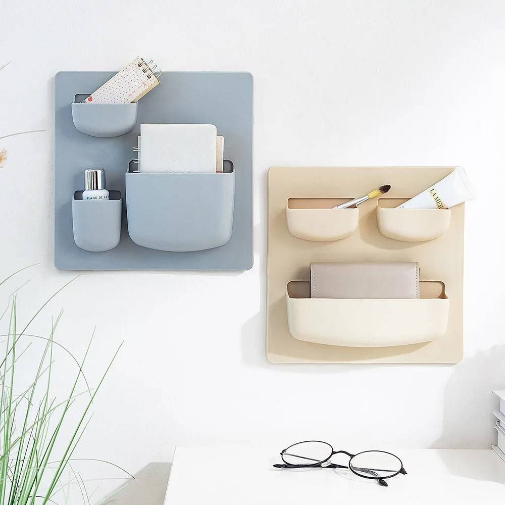 Nail Free Wall Hanging and Pasting Shelf Simple Solid Color Plastic Box Stationery and Daily Necessities Storage Box Wall Decor
Nail Free Wall Hanging and Pasting Shelf Simple Solid Color Plastic Box Stationery and Daily Necessities Storage Box Wall Decor