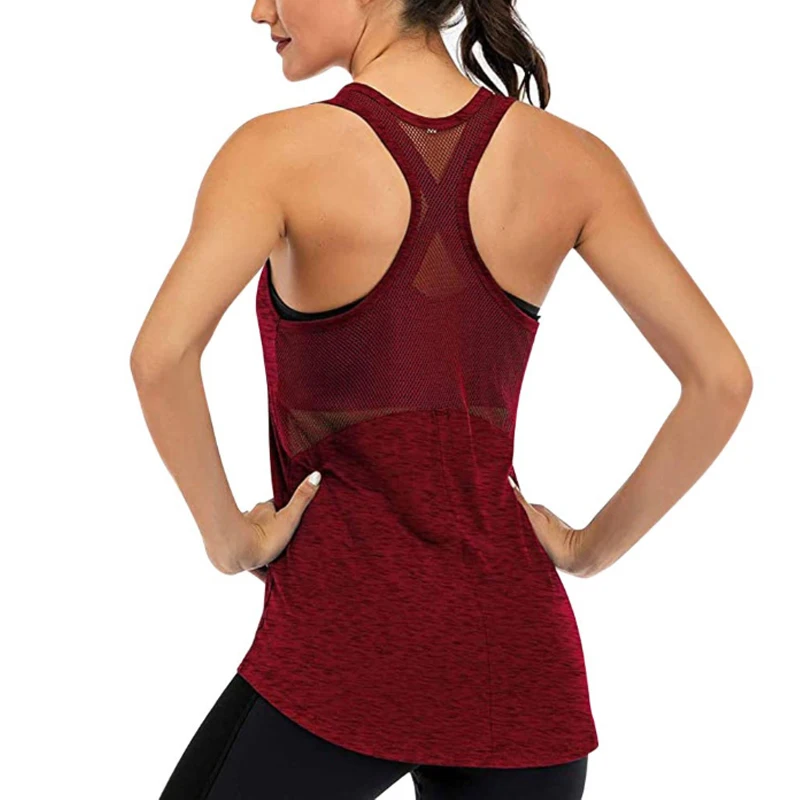 New Design Sexy Workout Tank Tops for Women Sleeveless Yoga Tops Mesh Back Racerback Muscle Tank Tops
New Design Sexy Workout Tank Tops for Women Sleeveless Yoga Tops Mesh Back Racerback Muscle Tank Tops