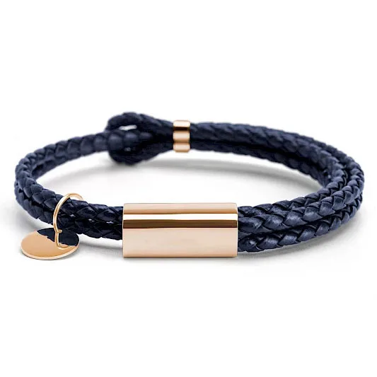 Best Customizable 2021 Logo Personalized Rose Gold Charm Adjust Navy Blue Leather Bracelet
Best Customizable 2021 Logo Personalized Rose Gold Charm Adjust Navy Blue Leather Bracelet