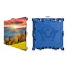 Ultra thin outdoor rental Kinglight smd3535 modules 3d led tv digital screen wall clock with cabinet size 768*768mm