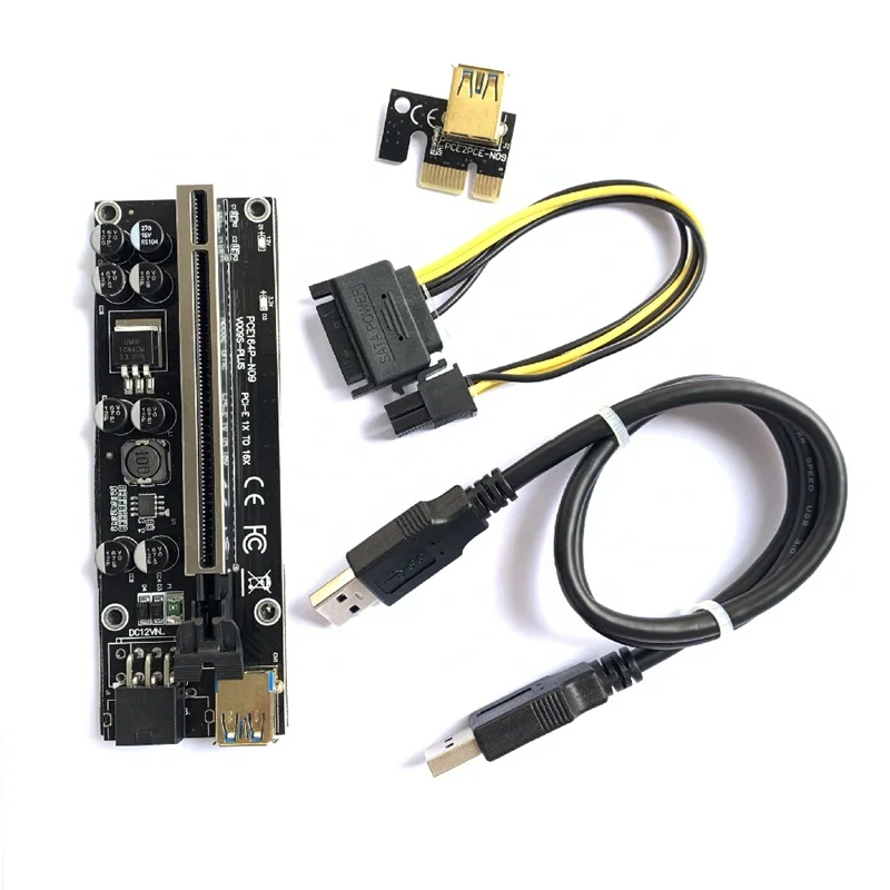 VER009S Plus 8 Solid capacitor PCI-E Riser 1X To 16X Riser Card Extender for GPU Mining
VER009S Plus 8 Solid capacitor PCI-E Riser 1X To 16X Riser Card Extender for GPU Mining