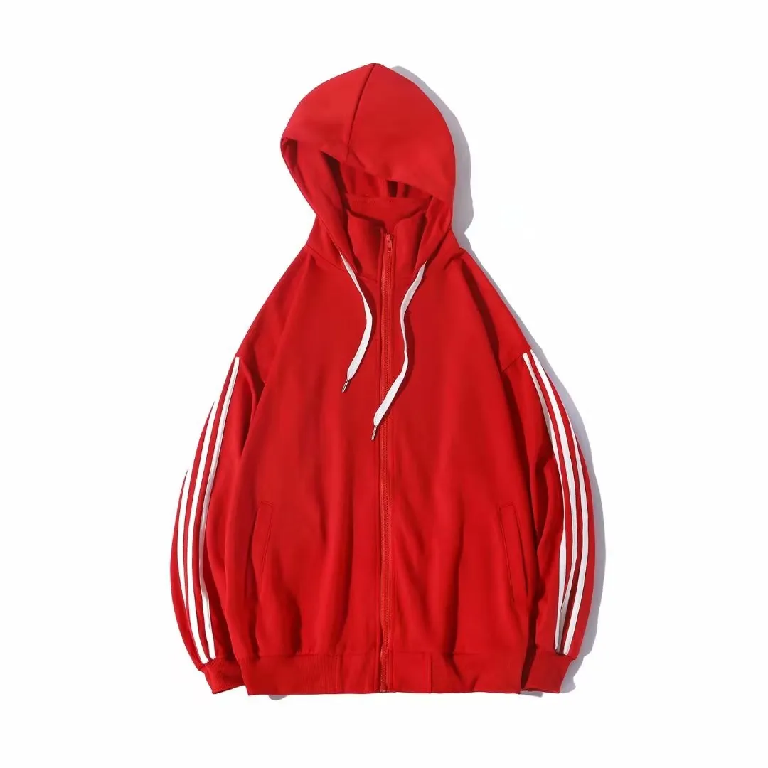 New Korean Version Of Pure Cotton Color-blocking Striped Hooded Cardigan Sweater Custom Printed Logo Stand-up Collar Couple, Picture shows
New Korean Version Of Pure Cotton Color-blocking Striped Hooded Cardigan Sweater Custom Printed Logo Stand-up Collar Couple, Picture shows