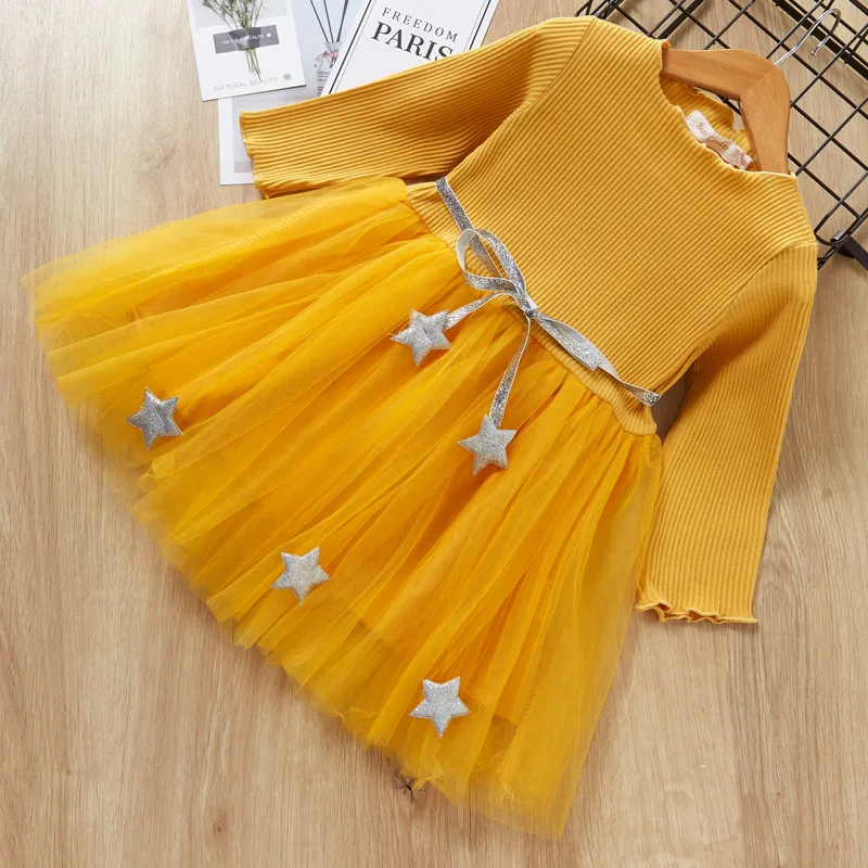 2019 new hot children's dress Girl floating rope tie star mesh skirt princess dress, Pink/yellow/blue
2019 new hot children's dress Girl floating rope tie star mesh skirt princess dress, Pink/yellow/blue