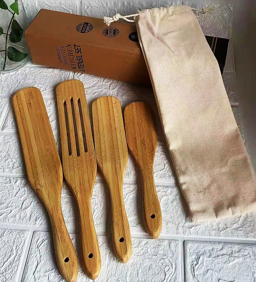 Eco friendly natural bamboo Non Stick Cookware Slotted Spurtle Spatula Sets kitchen Utensil
Eco friendly natural bamboo Non Stick Cookware Slotted Spurtle Spatula Sets kitchen Utensil