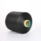 Yarn S S 150d Polyester Yarn POLYESTER TEXTURIZED YARN DTY 150D/48F SD BLACK NIM AA GRADE S TWIST FOR KNITTING