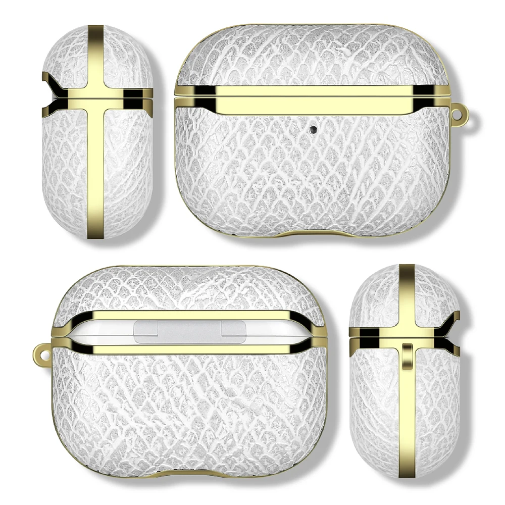 Popular Airpod Case Leather Snakeskin Leather Luxury For Airpods Pro 1/2 Case Cover, 2 colors
Popular Airpod Case Leather Snakeskin Leather Luxury For Airpods Pro 1/2 Case Cover, 2 colors