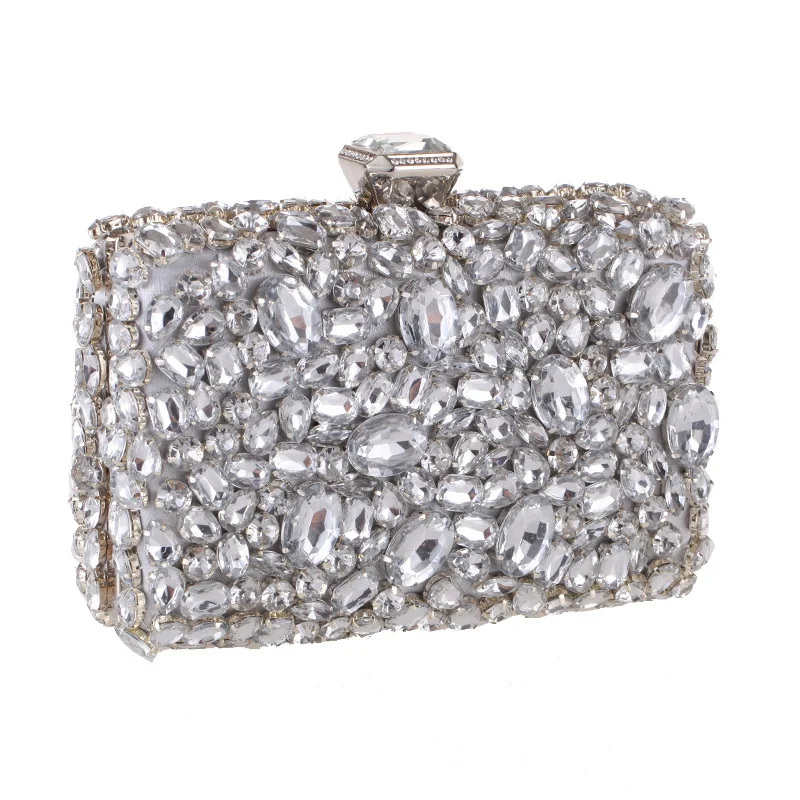 2021 Fashion Lady's Hand Holding Clutch Bag Luxury Diamond black Evening Bags Acrylic Crystal Diamond Clutch, Customized colors
2021 Fashion Lady's Hand Holding Clutch Bag Luxury Diamond black Evening Bags Acrylic Crystal Diamond Clutch, Customized colors