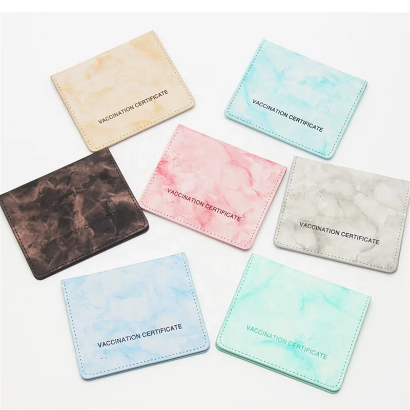 4x3 Inch Vaccination Certificate Protector Plastic PU Leather Vaccine Card Holder
4x3 Inch Vaccination Certificate Protector Plastic PU Leather Vaccine Card Holder