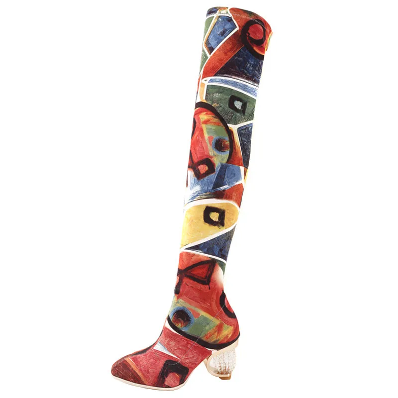 New Design Over The Knee Thigh High Boots Ladies Boots Sexy Over The Knee Cowboy Graffito Boots
New Design Over The Knee Thigh High Boots Ladies Boots Sexy Over The Knee Cowboy Graffito Boots