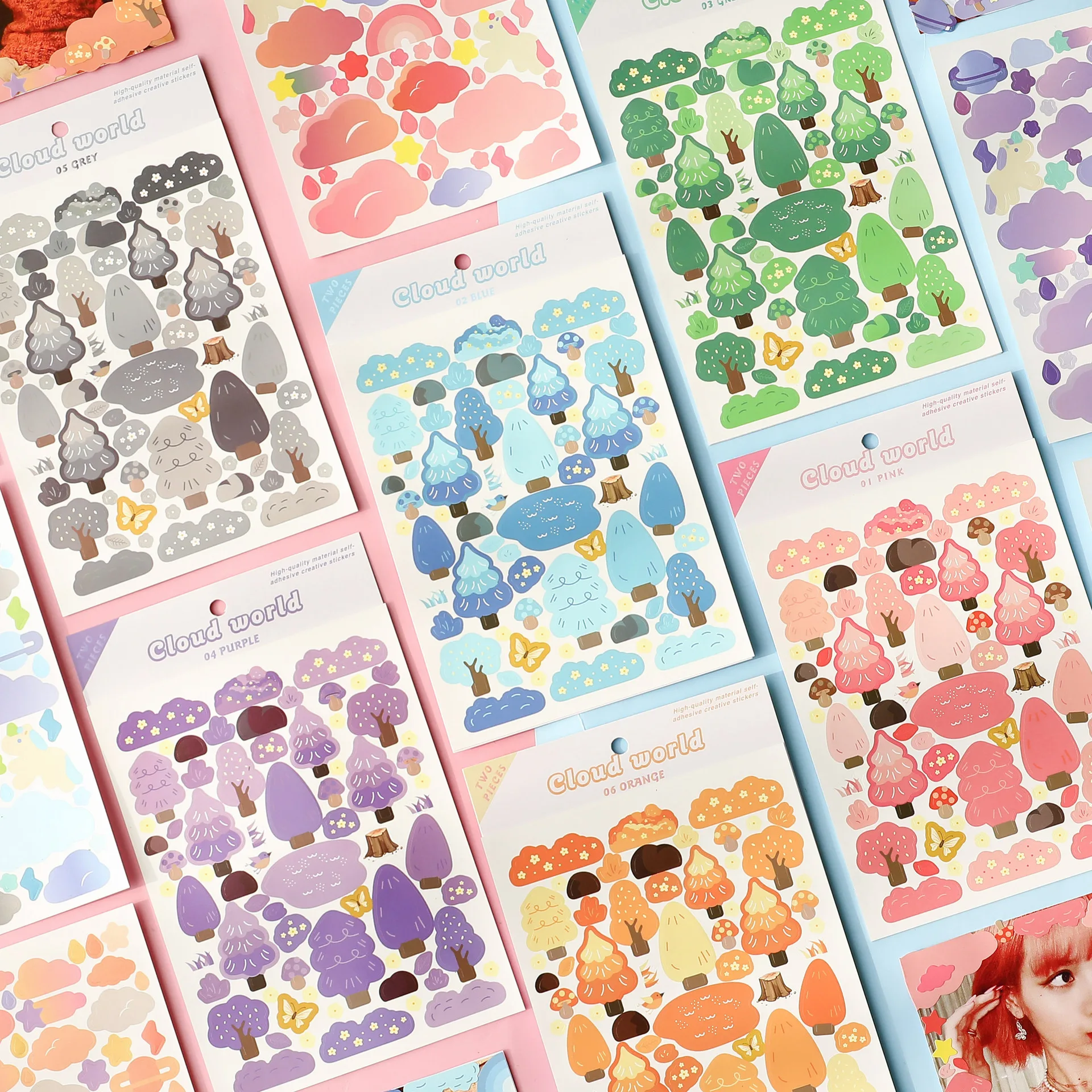 6 design 2 pcs / set stickers anime cloud cute kawaii Cartoon decoration waterproof stickers pack for Diary Scrap Book
6 design 2 pcs / set stickers anime cloud cute kawaii Cartoon decoration waterproof stickers pack for Diary Scrap Book