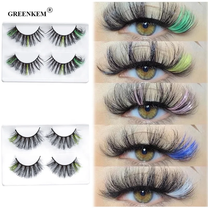 Real Faux Mink Lashes High Quality Individual Colorful False Eyelash Natural Thick Fluffy Colorful Eyelashes
Real Faux Mink Lashes High Quality Individual Colorful False Eyelash Natural Thick Fluffy Colorful Eyelashes