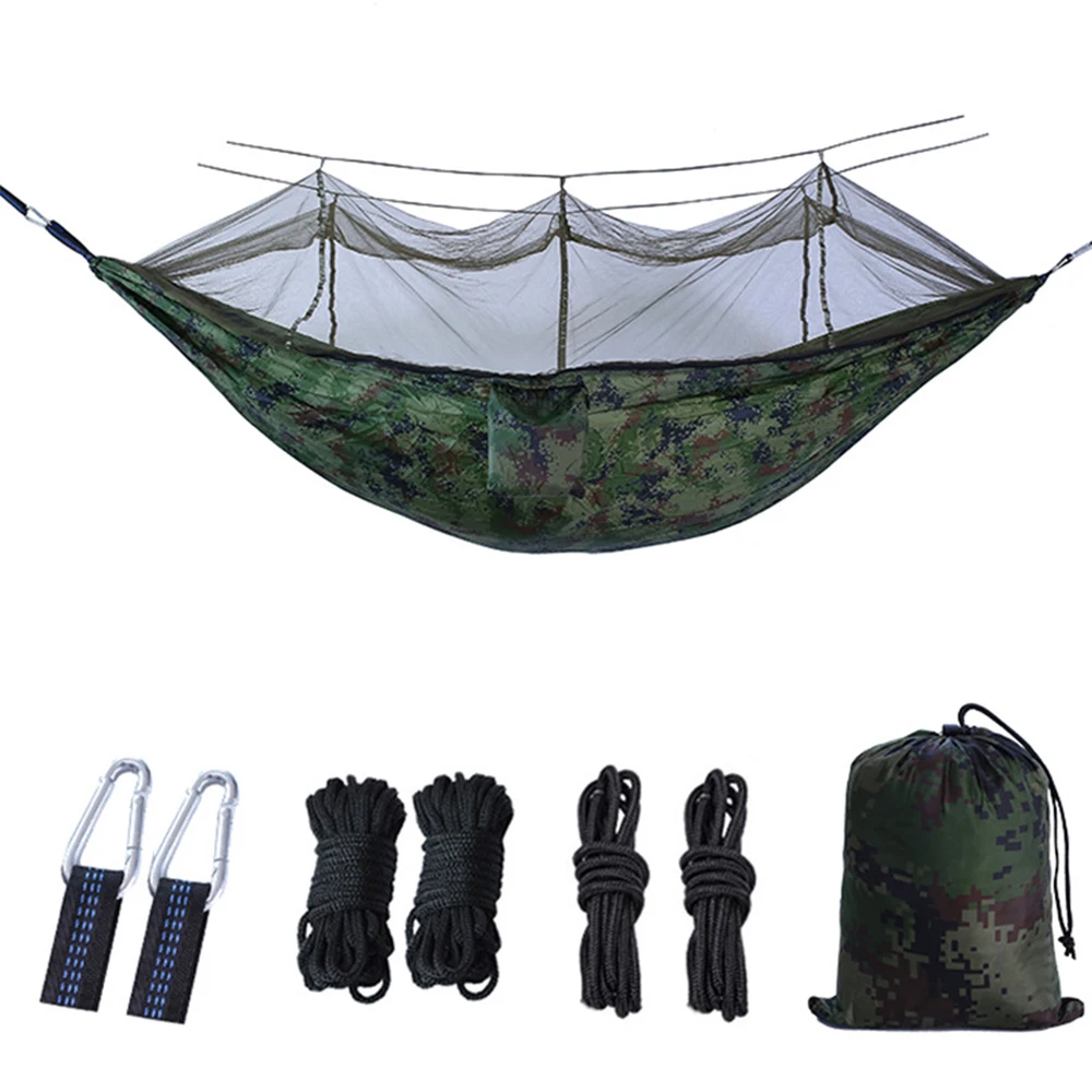 1-2 Person Portable Outdoor Camping Hammock with Mosquito Net Hunting Sleeping Swing Camping Hammock, 8 colors
1-2 Person Portable Outdoor Camping Hammock with Mosquito Net Hunting Sleeping Swing Camping Hammock, 8 colors