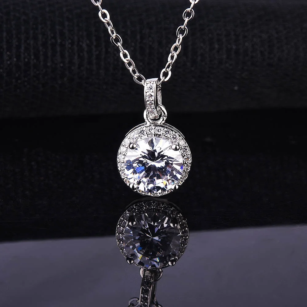 Women Cubic Zircon Wave Chain Exquisite Round Stone Fashion Necklace Party Good Quality Present For Friends
Women Cubic Zircon Wave Chain Exquisite Round Stone Fashion Necklace Party Good Quality Present For Friends