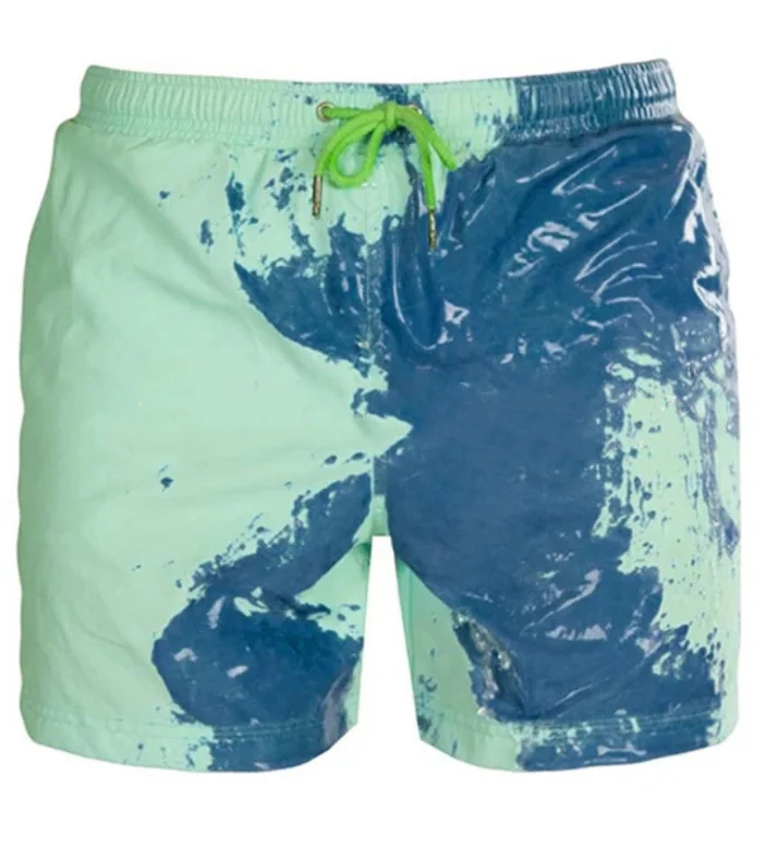 Men Color Changing Shorts Magical Discoloration Shorts Swimming Pants Quick Dry Shorts, As pictures
Men Color Changing Shorts Magical Discoloration Shorts Swimming Pants Quick Dry Shorts, As pictures