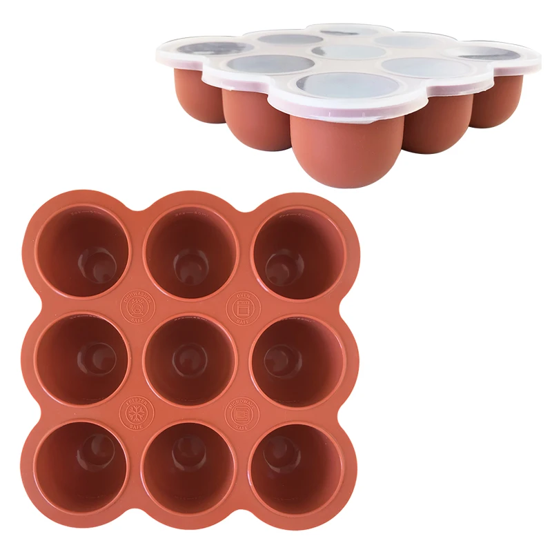 Wholesale Silicone Baby Food Freezer Storage Container Ice Cube Tray With Lid, Pink, purple, blue, green, gray, sky blue, brown, brick red
Wholesale Silicone Baby Food Freezer Storage Container Ice Cube Tray With Lid, Pink, purple, blue, green, gray, sky blue, brown, brick red